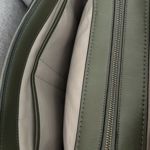 Coach Brooklyn Green Leather Tote Bag - Picture 6 of 16